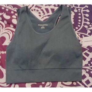 NEW Amazon Essentials Women's Active Seamless Double Layer Sports Bra, Green, M‎